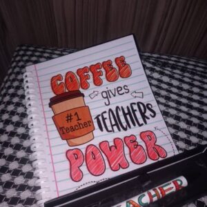 A6 Ring bind book and Aluminium white click pen
