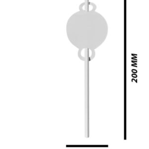 Paper straw with tag